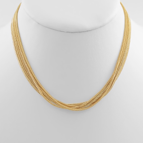 5 Layered Braided Chain Necklace - Picture 1 of 3